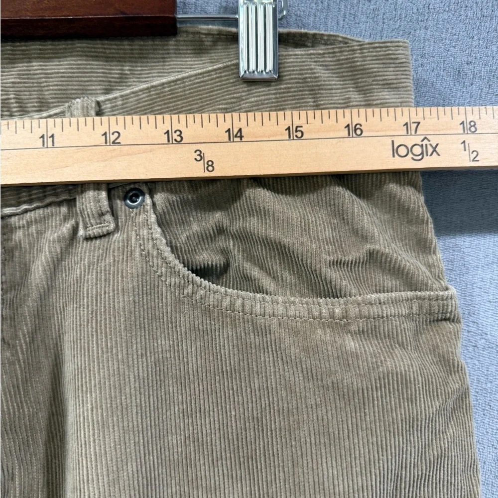 Banana Republic Corduroy Chino Pants Mens 33x30 Brown Pima Cotton Slim Straight
